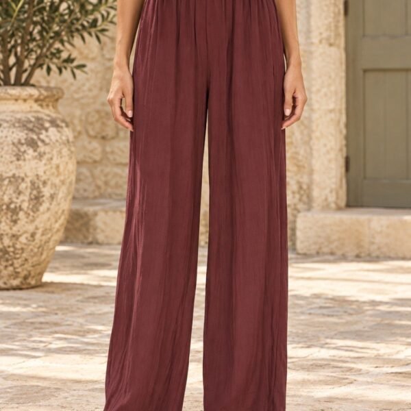 Pantalones formales con cintura elástica