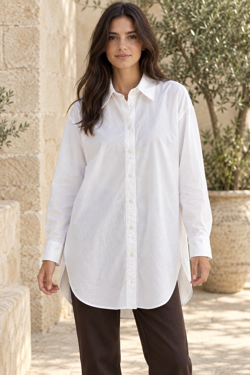 Camisa larga de algodón 1 Camisa larga de algodón