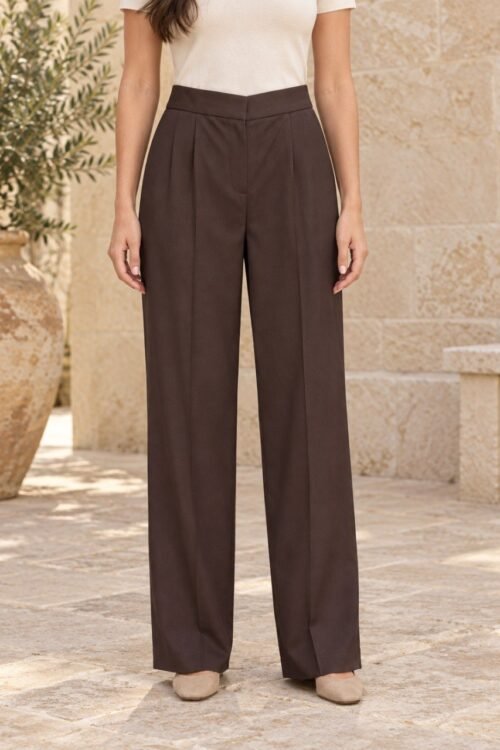 Pantalones formales con cintura elástica